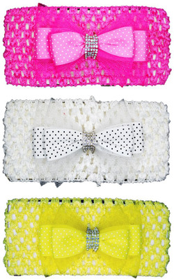 Netboys Crochet Cutwork Flower Baby Headband ( Pink, White, Yellow ) 3 Pcs Set Head Band(Multicolor)
Netboys Crochet Cutwork Flower Baby Headband ( Pink, White, Yellow ) 3 Pcs Set Head Band(Multicolor)