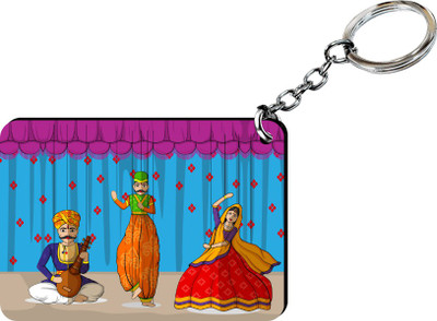 JIKRAA Folk Dance Design Key Chain