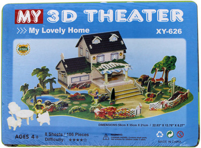 Tootpado 3D Foam Puzzle Lovely Home - 8 Sheets 106 Pieces (1TNG201) - Fairy Tale Puzzle DIY Games(106 Pieces)
Tootpado 3D Foam Puzzle Lovely Home - 8 Sheets 106 Pieces (1TNG201) - Fairy Tale Puzzle DIY Games(106 Pieces)