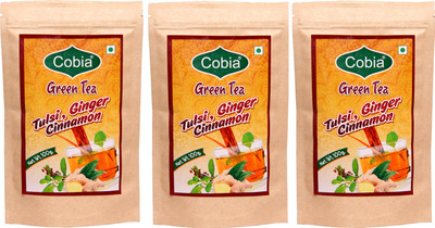 Cobia GREEN TEA (Tulsi, Cinnamon, GInger) Tulsi, Cinnamon, Ginger Green Tea(300 g, Pouch)