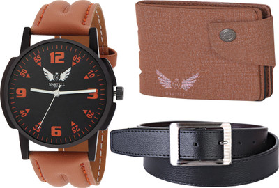 Martell Analog Watch Combo(Black)