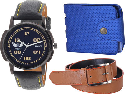 Martell Analog Watch Combo(Blue)