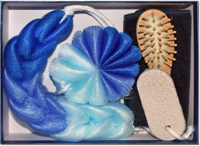 EZ Life 5 Piece Spa Bath Hamper Set - Blue -Loofah, Scrubber, Brush, Pumice Stone & Napkin(Blue)
EZ Life 5 Piece Spa Bath Hamper Set - Blue -Loofah, Scrubber, Brush, Pumice Stone & Napkin(Blue)