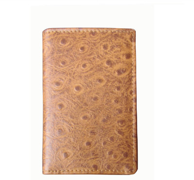 ABYS Men Tan Genuine Leather Card Holder(6 Card Slots)