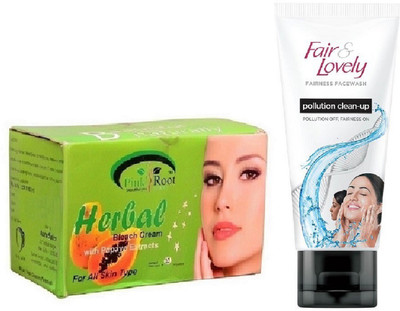 Pink Root Herbal Bleach 250g and Fair & Lovely Fairness FaceWash Pollution Clean-Up 100gm(Set of 2)
Pink Root Herbal Bleach 250g and Fair & Lovely Fairness FaceWash Pollution Clean-Up 100gm(Set of 2)