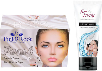 Pink Root Pearl Bleach 250g and Fair & Lovely Fairness FaceWash Pollution Clean-Up 100gm(Set of 2)
Pink Root Pearl Bleach 250g and Fair & Lovely Fairness FaceWash Pollution Clean-Up 100gm(Set of 2)