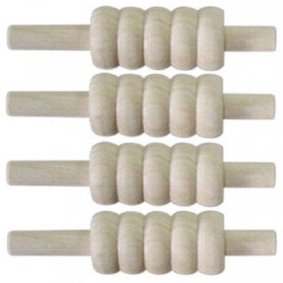 QUINERGYS ® Kashmir Willow Original Custom Made Heavy Cricket Bails Set Standard Bail(Pack of 4)