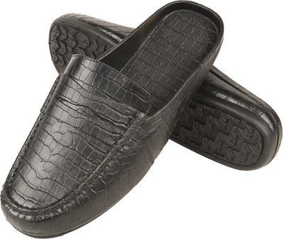 ILU Men's Casual Stylish Black Leather Loafer Shoes Size-8 Loafers For Men(Black
