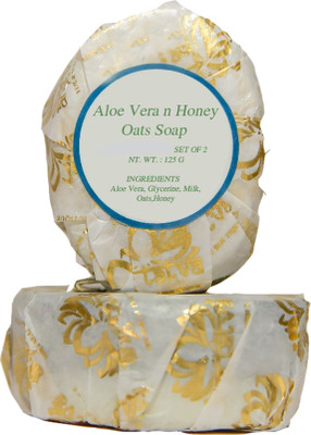 ANG-TATVA ALOE VERA & HONEY OATS SOAP(125 g, Pack of 2)