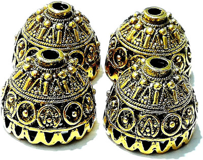 GOELX Jhumka/Jimki Antique Gold Metal DIY Base designer earring making component accessories AJ 6
GOELX Jhumka/Jimki Antique Gold Metal DIY Base designer earring making component accessories AJ 6