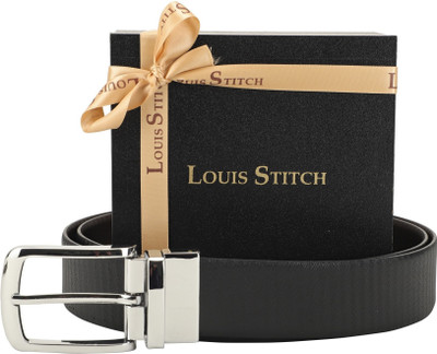 LOUIS STITCH Men Formal Black Genuine Leather Reversible Belt, Reversible black and brown
LOUIS STITCH Men Formal Black Genuine Leather Reversible Belt, Reversible black and brown