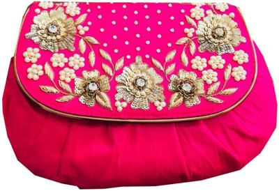 Craftbazaar Party Pink Clutch