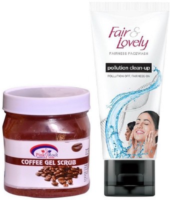Pink Root Coffee Gel Scrub 500ml and Fair & Lovely Fairness FaceWash Pollution Clean-Up 100gm(Set of 2)
Pink Root Coffee Gel Scrub 500ml and Fair & Lovely Fairness FaceWash Pollution Clean-Up 100gm(Set of 2)