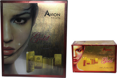 Avion Beauty Aroma Range Anti-wrinkle Gold Facial Kit With Gold Bleach Cream Combo(Set of 2)