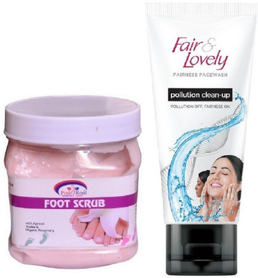 Pink Root Foot Scrub 500ml and Fair & Lovely Fairness FaceWash Pollution Clean-Up 100gm(Set of 2)
Pink Root Foot Scrub 500ml and Fair & Lovely Fairness FaceWash Pollution Clean-Up 100gm(Set of 2)