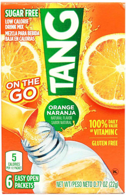 Tang On The Go Orange Naranja Gluten Free - 22g (6x0.77oz) Energy Drink(22 g, Orange Flavored)
Tang On The Go Orange Naranja Gluten Free - 22g (6x0.77oz) Energy Drink(22 g, Orange Flavored)