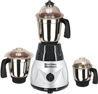 SilentPowerSunmeet S_MrfMetallicBS3jar750W 750 W Mixer Grinder(Multicolor, 3 Jars)
SilentPowerSunmeet S_MrfMetallicBS3jar750W 750 W Mixer Grinder(Multicolor, 3 Jars)