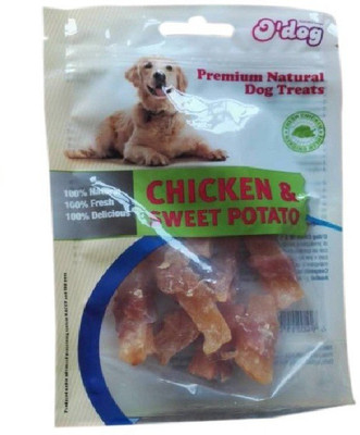 Pets Empire O'Dog Chicken & Sweet Potato dog food and pet treats puppy chewy snack-100 gms Chicken, Sweet Potato Dog Chew(100 g, Pack of 1)
Pets Empire O'Dog Chicken & Sweet Potato dog food and pet treats puppy chewy snack-100 gms Chicken, Sweet Potato Dog Chew(100 g, Pack of 1)