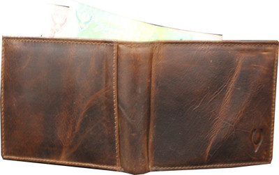 WILD ZARZA LONDON Men Brown Genuine Leather Wallet(18 Card Slots)
