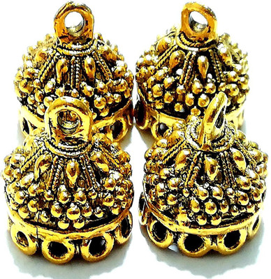 GOELX Jhumka/Jimki Antique Gold Metal DIY Base designer earring making component accessories AJ 1
GOELX Jhumka/Jimki Antique Gold Metal DIY Base designer earring making component accessories AJ 1