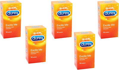 Durex EXICTE Me Dotted Condom (Set of 5, 50S) Condom(Set of 5, 50S)