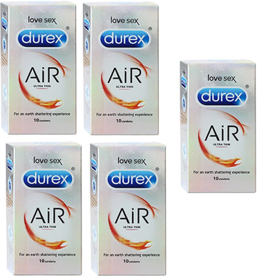 Durex AIR ultra thin Condom (Set of 5, 50S) Condom(Set of 5, 50S)