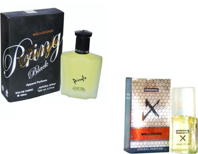 Wellgoods Set of (2) Pringle Black-Cobra SilverX-120ml Eau de Parfum - 120 ml(For Men & Women)