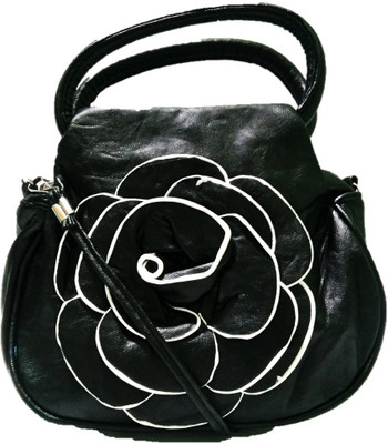 Capreo Girls Casual Black PU Sling Bag