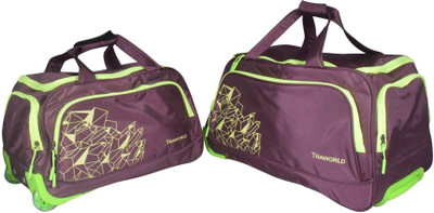 TRAWORLD Duffel Bags with Inbuilt Trolly And 2 Wheels Expandable Cabin Luggage - inch(Purple
TRAWORLD Duffel Bags with Inbuilt Trolly And 2 Wheels Expandable Cabin Luggage - inch(Purple