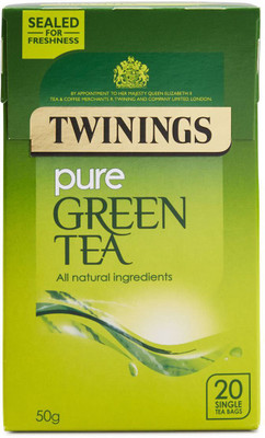 Twinings Pure Green Tea, 20 Tea Bags - 50g (20x2.5g) Unflavoured Green Tea Bags Box(50 g)
Twinings Pure Green Tea, 20 Tea Bags - 50g (20x2.5g) Unflavoured Green Tea Bags Box(50 g)
