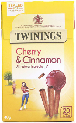 Twinings Cherry & Cinnamon, 20 Tea Bags - 40g (20x2g) Cherry, Cinnamon Instant Tea Bags Box(40 g)
Twinings Cherry & Cinnamon, 20 Tea Bags - 40g (20x2g) Cherry, Cinnamon Instant Tea Bags Box(40 g)