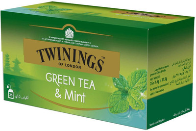 Twinings Green Tea & Mint, 25 Tea Bags - 37.5g (25x1.5g) Mint Green Tea Bags Box(37.5 g)
Twinings Green Tea & Mint, 25 Tea Bags - 37.5g (25x1.5g) Mint Green Tea Bags Box(37.5 g)