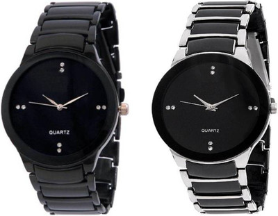 FabSale Best Designer MultiColor Metal Strap Stylish Attractive Round MultiColor Dial Diamond Studded(Pack Of 2) Latest Analog Wrist Watch - For Boys
FabSale Best Designer MultiColor Metal Strap Stylish Attractive Round MultiColor Dial Diamond Studded(Pack Of 2) Latest Analog Wrist Watch - For Boys