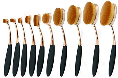 Zureni Oval Makeup Brush Set Professional Foundation Concealer Blending Blush Cosmetics Brushes Tools(Pack of 10)
Zureni Oval Makeup Brush Set Professional Foundation Concealer Blending Blush Cosmetics Brushes Tools(Pack of 10)