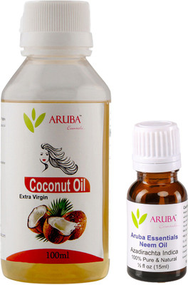 Aruba Essentials Extra Virgin Coconut & Neem Herbal Hair Oil (100ml + 15 ml)(Set of 2)
Aruba Essentials Extra Virgin Coconut & Neem Herbal Hair Oil (100ml + 15 ml)(Set of 2)