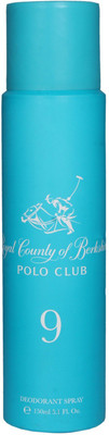 Royal County of Berkshire Polo Club RCBPC Deo No-9 Deodorant Spray - For Women(150 ml)
Royal County of Berkshire Polo Club RCBPC Deo No-9 Deodorant Spray - For Women(150 ml)