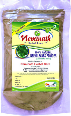 Neminath Herbal Care Neem Leaves (AZADIRACHTA INDICA) Powder for PIMPLE FREE CLEAR SKIN NATURALLY (227Grams)(227 g)
Neminath Herbal Care Neem Leaves (AZADIRACHTA INDICA) Powder for PIMPLE FREE CLEAR SKIN NATURALLY (227Grams)(227 g)