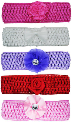 FAVINO Crochet Cutwork Flower Baby Headband ( Red, Purple, Baby Pink, White, Pink ) 5 Pcs Set Head Band(Multicolor)
FAVINO Crochet Cutwork Flower Baby Headband ( Red, Purple, Baby Pink, White, Pink ) 5 Pcs Set Head Band(Multicolor)