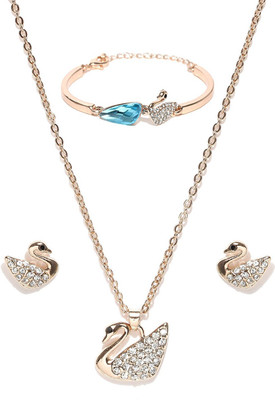 You Bella Alloy Jewel Set(Gold, Blue)