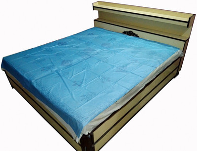 Deerosita Plastic Baby Bed Protecting Mat(Blue