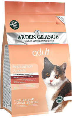 arden grange Arden Grange Grain Free Adult Cat Food - Fresh Salmon & Potato Salmon, Vegetable 4 kg Dry Cat Food