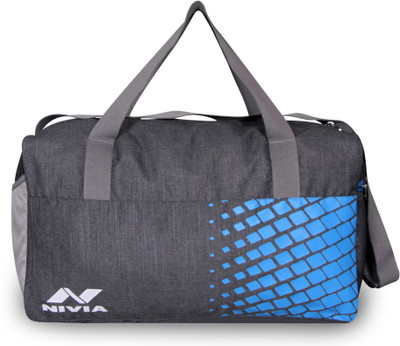 Nivia Sportspace-3 Duffle Bag(Grey, Kit Bag, Dark grey sky blue