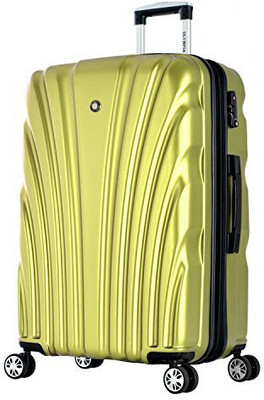 Olympia Solid Hard Body Expandable Check-in Luggage - inch(Green