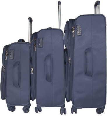TRAWORLD Jupiter-1002 set of 3 (20''+24''+28'' ) 4Wheel Trolley Bag - Blue Expandable Check-in Luggage - inch(Blue
TRAWORLD Jupiter-1002 set of 3 (20''+24''+28'' ) 4Wheel Trolley Bag - Blue Expandable Check-in Luggage - inch(Blue