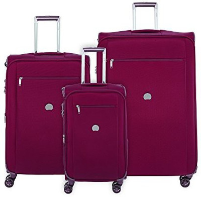 Delsey Paris Solid Soft Body Expandable Check-in Luggage - inch(Red