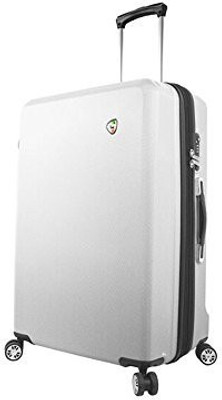 Mia Toro Solid Hard Body Expandable Check-in Luggage - inch(White