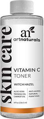 Artnaturals Vitamin C Hydrating Facial Toner Organic Ingredients Including Aloe Vera, Witch Hazel, Tea Tree And Msm, Anti Aging Pore Minimizer For Face, 8 Oz.(236 ml)
Artnaturals Vitamin C Hydrating Facial Toner Organic Ingredients Including Aloe Vera, Witch Hazel, Tea Tree And Msm, Anti Aging Pore Minimizer For Face, 8 Oz.(236 ml)