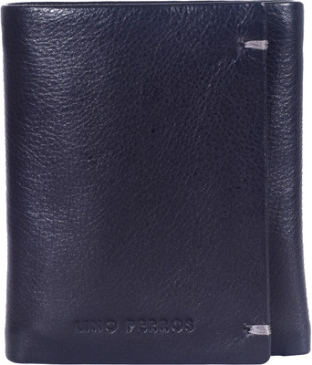 Lino Perros Men Black Genuine Leather Wallet