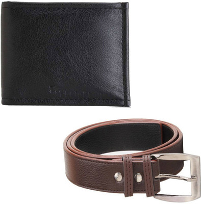 Elligator Belt, Wallet Combo(Brown, Black)