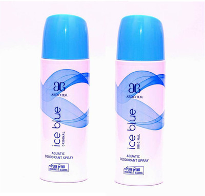 arochem set of 2 (Alcohol free) Ice Blue Deodorant Spray For Men & Women Deodorant Spray - For Men & Women(200 ml, Pack of 2)
arochem set of 2 (Alcohol free) Ice Blue Deodorant Spray For Men & Women Deodorant Spray - For Men & Women(200 ml, Pack of 2)